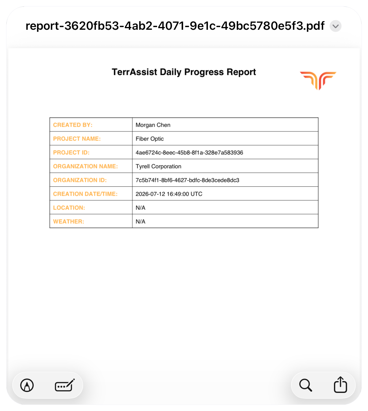 PDF preview